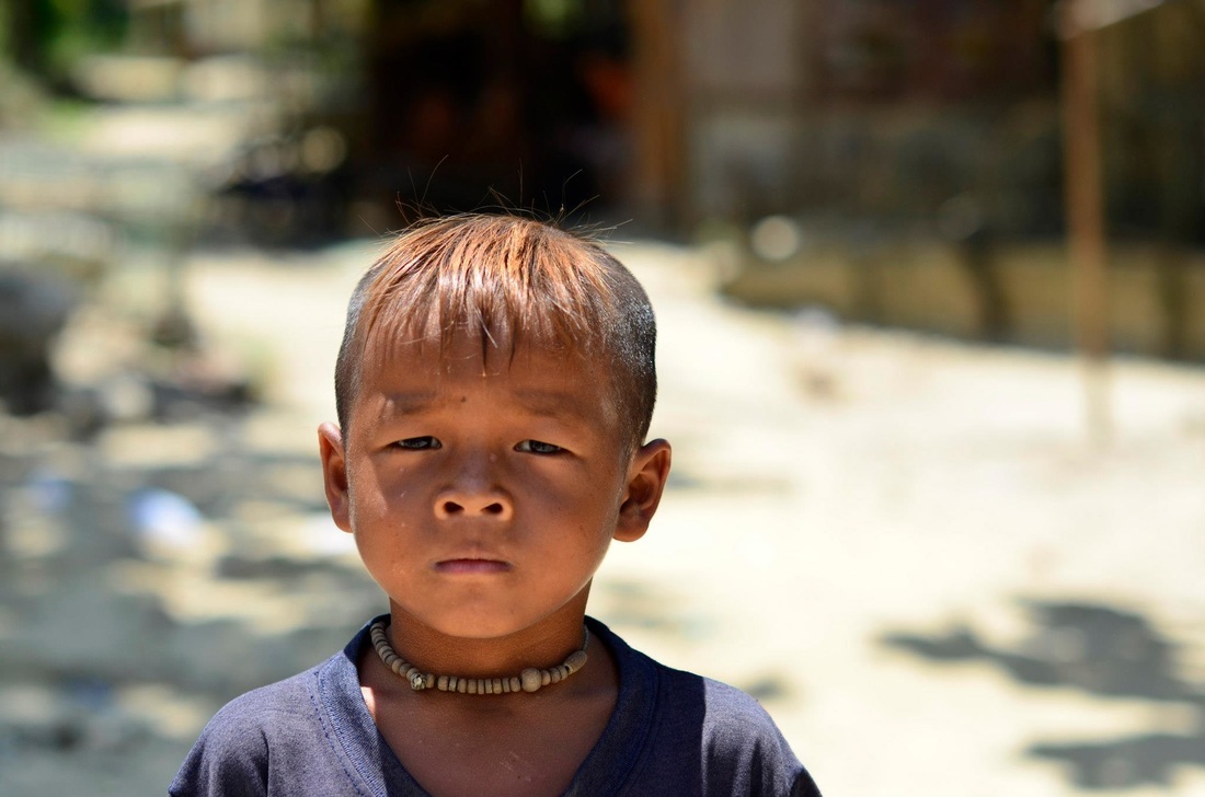 Enfant Moken, archipel Mergui en Birmanie