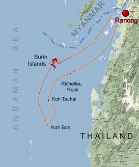 Plonger sur Koh Tachai en Thaïlande 