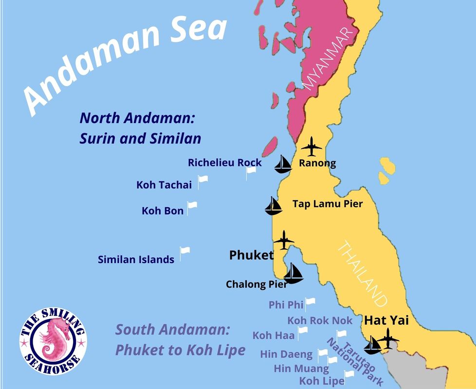 sites de plongee mer andaman nord et sud