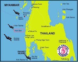 ou est Koh Bon dans les iles Andaman Thailande